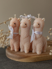 Ароматическая свеча "Альпака", аромат - Coffee bean & cacao, з натурального оливкового воску Candle Design модель 140.2004 Фото