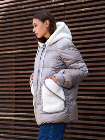 Зимняя куртка MilaNova модель Куртка К-271 капучино Фото