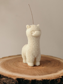 Ароматическая свеча "Альпака", аромат - Coffee bean & cacao, з натурального оливкового воску Candle Design модель 140.2027 Фото