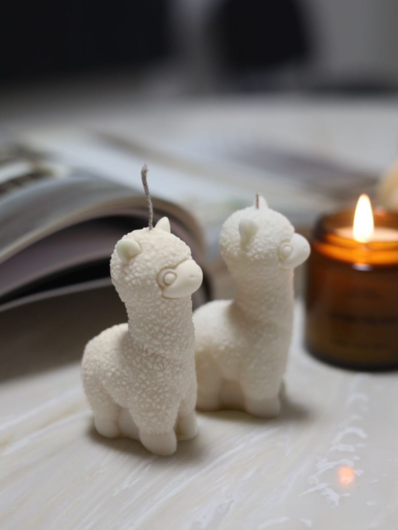 Ароматична свічка "Альпака", аромат - Coffee bean & cacao, з натурального оливкового воску Candle Design модель 140.2027 Фото