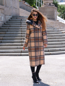 Пальто MilaNova модель Пальто ПВ-228ех рыжий Пальто MilaNova модель Пальто ПВ-228ех рыжий Фото