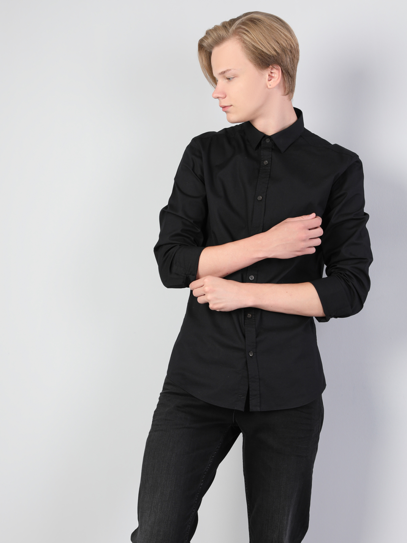 Сорочки Colin’s модель CL1041350_q1.v1_BLK Фото