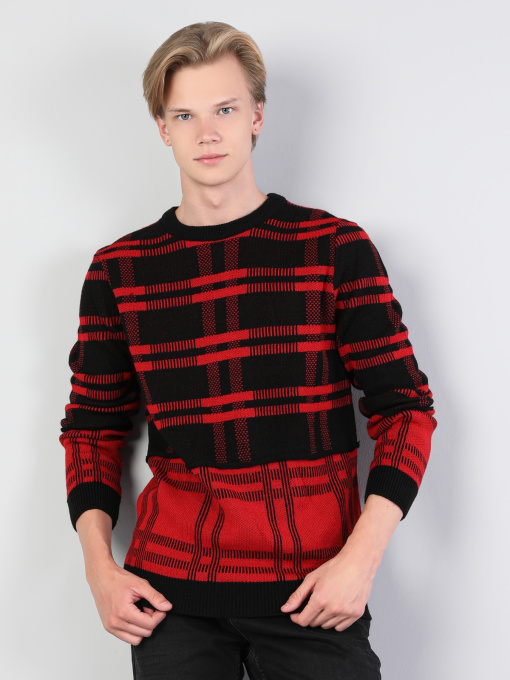 Кофты и свитера Colin’s модель CL1044464_Q1.V1_RED Фото