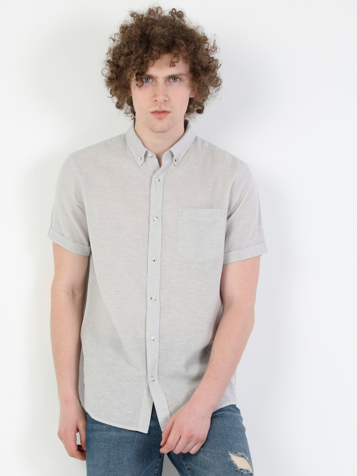 Рубашки Colin’s модель CL1043017_Q1.V1_BEI Рубашки Colin’s модель CL1043017_Q1.V1_BEI Фото