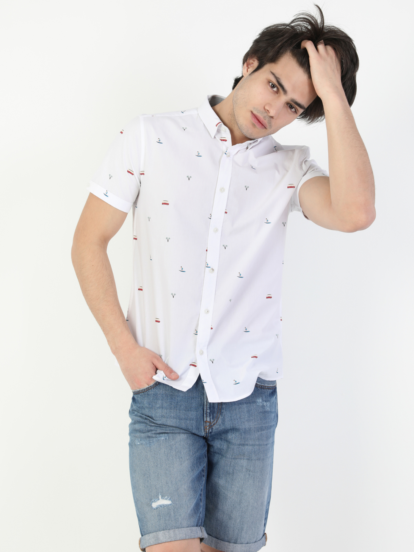 Рубашки Colin’s модель CL1041902_Q1.V1_WHT Фото