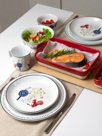 Тарелка глубокая "Лесная песня" MBM MY HOME модель KP-51 WHITE Фото