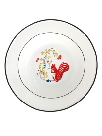 Тарелка суповая "Лесная песня" MBM MY HOME модель KP-52 WHITE Фото