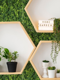 Декоративное зеленое покрытие-фитостена "Розмарин" Engard модель GCK-31 Фото