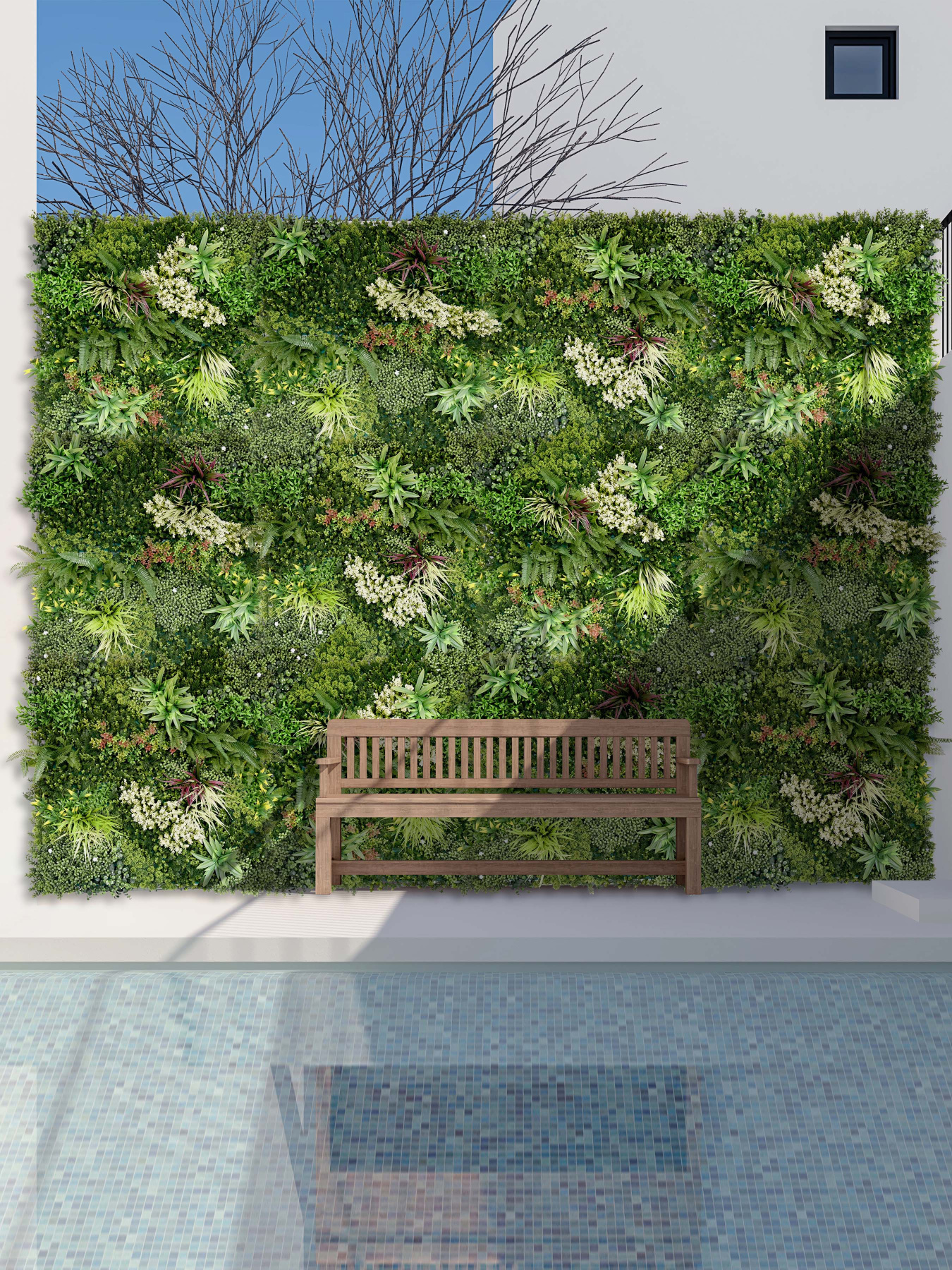 Декоративное зеленое покрытие-фитостена "Oazis", комплект 3 шт. Engard модель GCK Set-1 Фото