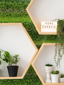 Декоративне зелене покриття-фітостіна "Мультіелемент" Engard модель GCK-30 Фото