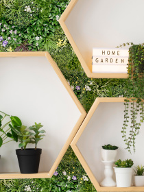 Декоративное зеленое покрытие-фитостена "Blossom Carnival" Engard модель GCK-24 Фото