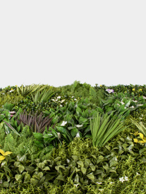 Декоративне зелене покриття-фітостіна "Blossom Carnival" Engard модель GCK-24 Фото