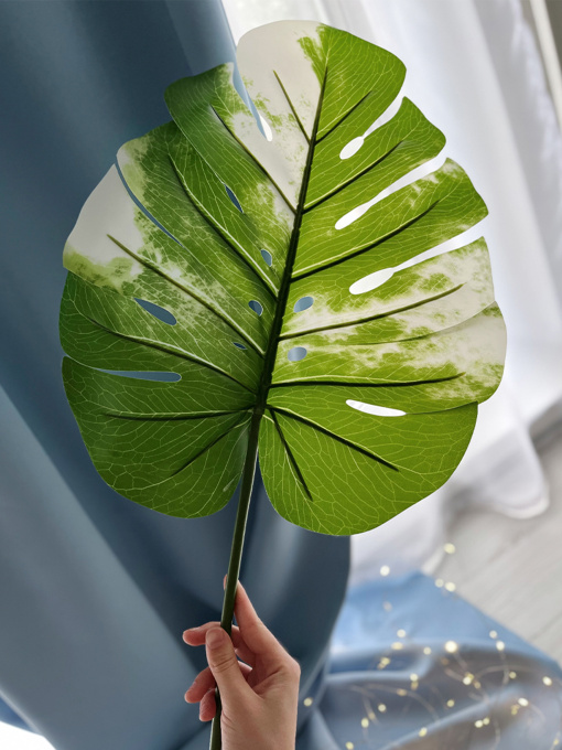 Штучне листя "Monstera Alba" Engard модель TW-54 Фото