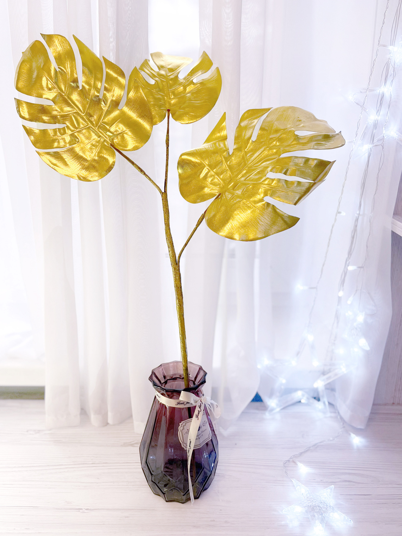 Искусственная ветка "Monstera", золото Engard модель TW-20 Фото