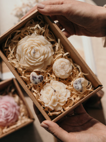 Набор ароматических свечей "Цветочный", из натурального оливкового воска Candle Design модель 200.0001 Фото