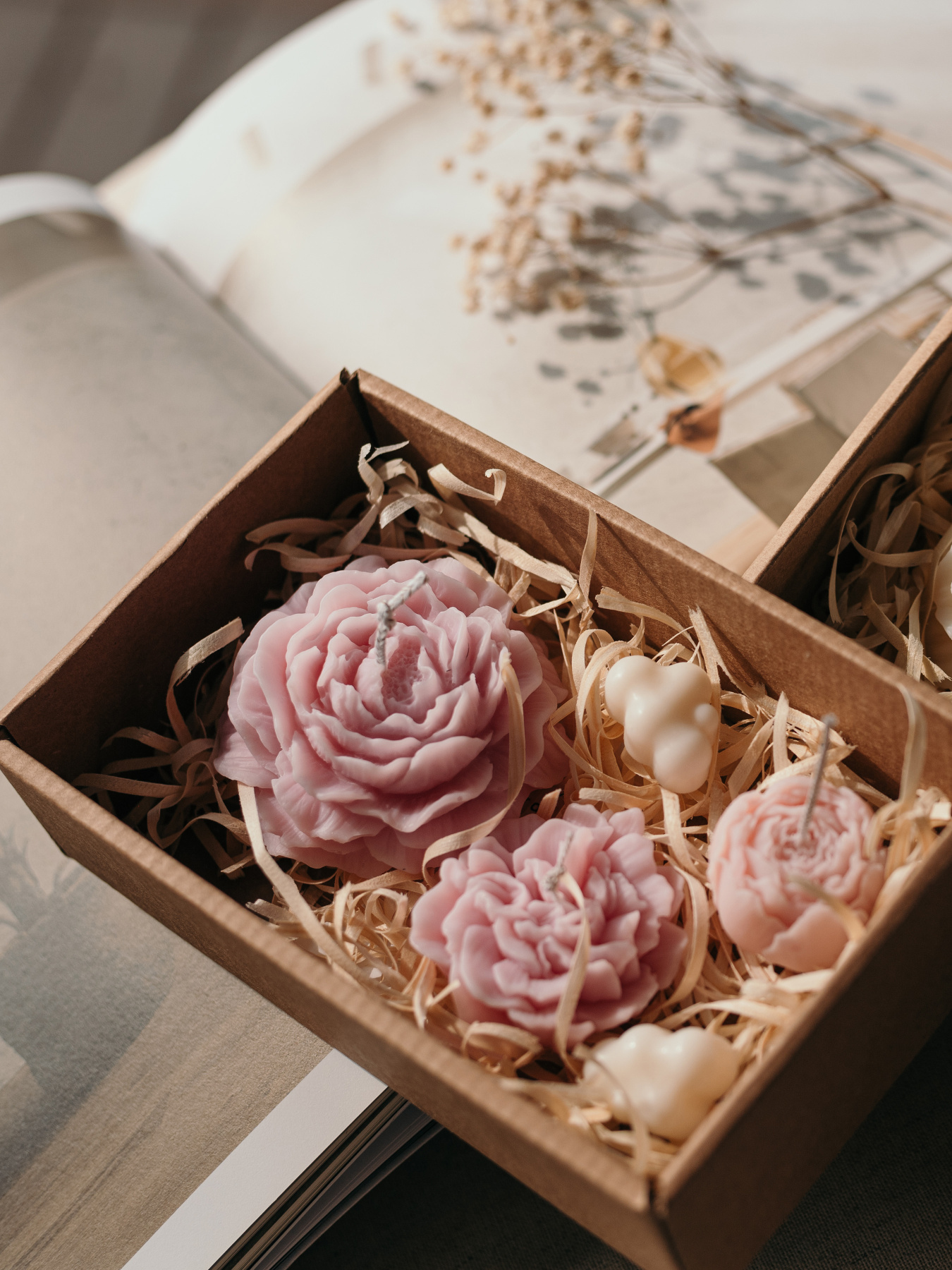 Набор ароматических свечей "Цветочный", из натурального оливкового воска Candle Design модель 200.0001/1 Фото