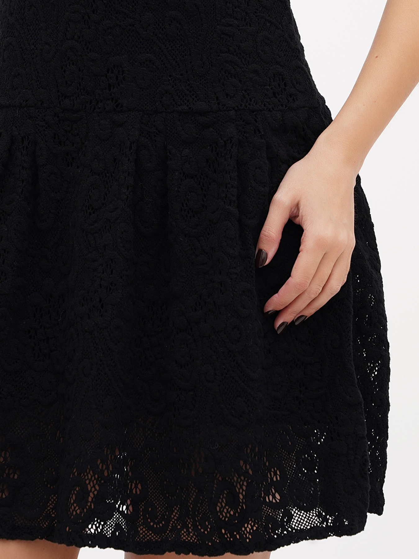 Платье мини Sassofono модель A271-SC-2578_черный Фото