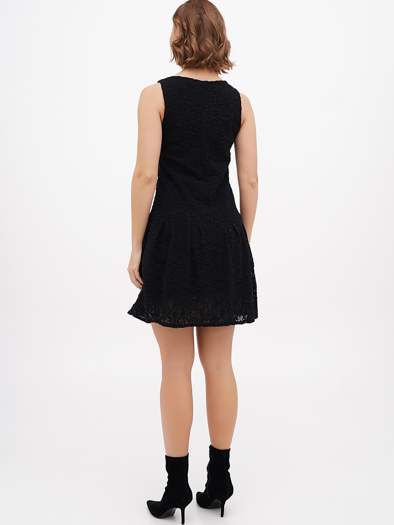 Платье мини Sassofono модель A271-SC-2578_черный Фото