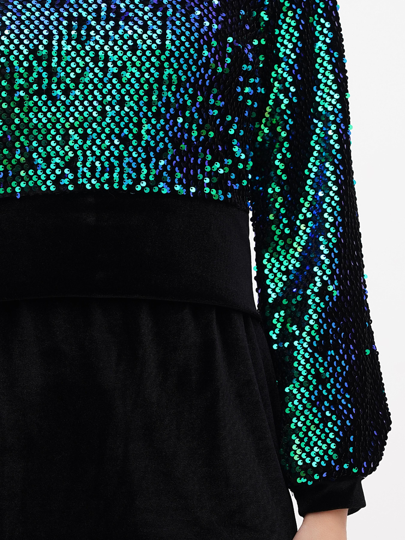 Платье мини Sassofono модель A271-SF-2697_Зеленый Фото