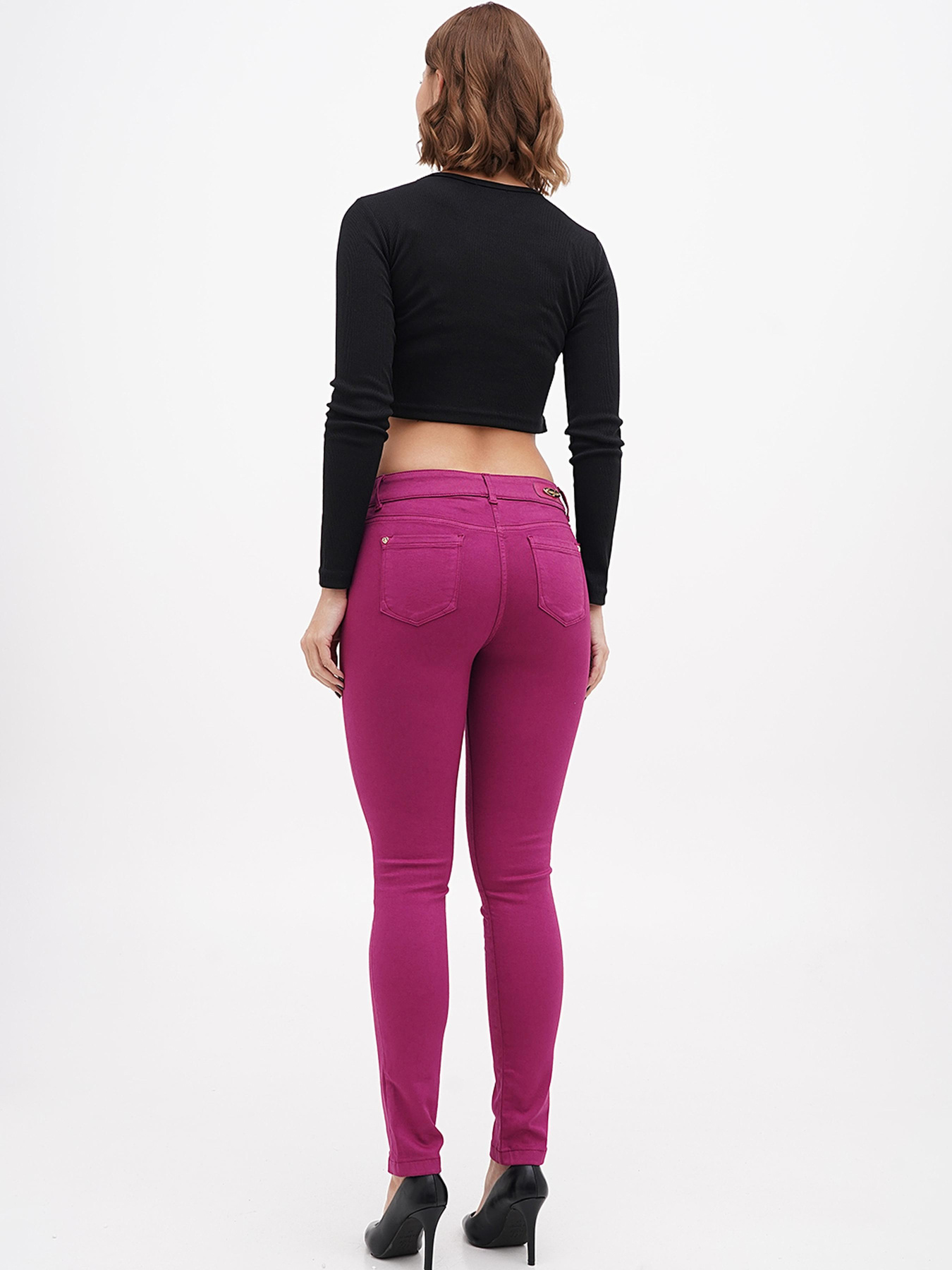 Скіні джинси Sassofono модель A271-SF-2532_фиолетовый Фото