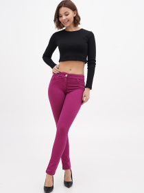 Скіні джинси Sassofono модель A271-SF-2532_фиолетовый Фото