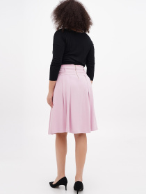 Спідниця міді Sassofono модель A271-SF-2542_розовый Фото