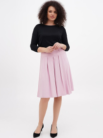 Спідниця міді Sassofono модель A271-SF-2542_розовый Фото