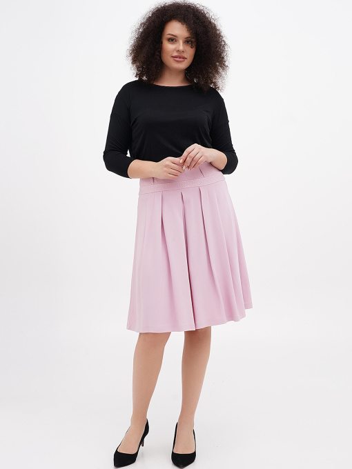 Юбка миди Sassofono модель A271-SF-2542_розовый Фото