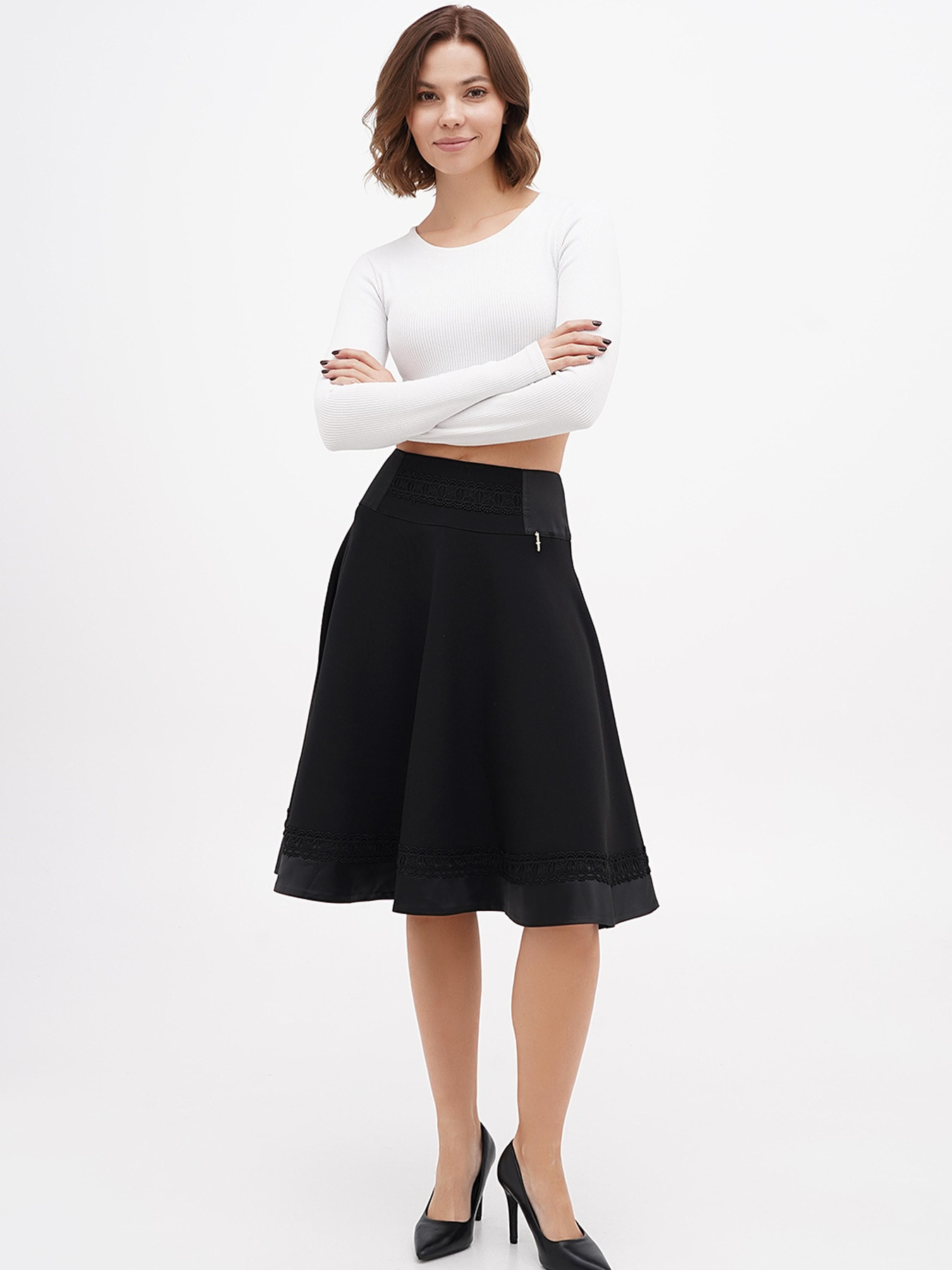 Юбка миди Sassofono модель A271-SF-2547 Фото