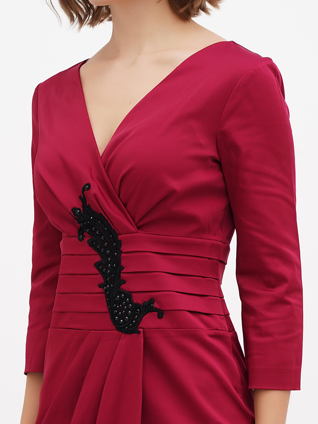 Платье мини Sassofono модель A271-SC-2562_бордо Фото