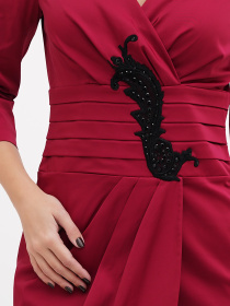 Платье мини Sassofono модель A271-SC-2562_бордо Фото