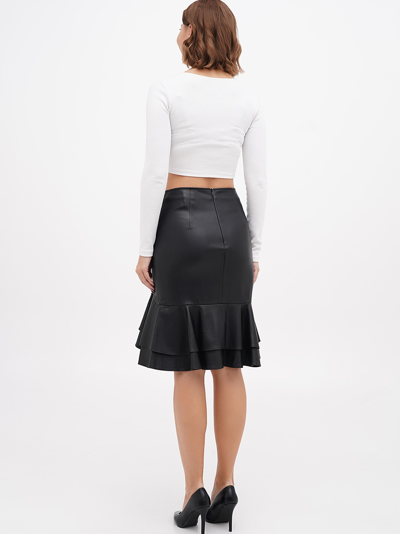 Спідниця міді Sassofono модель A271-SF-2910 Фото