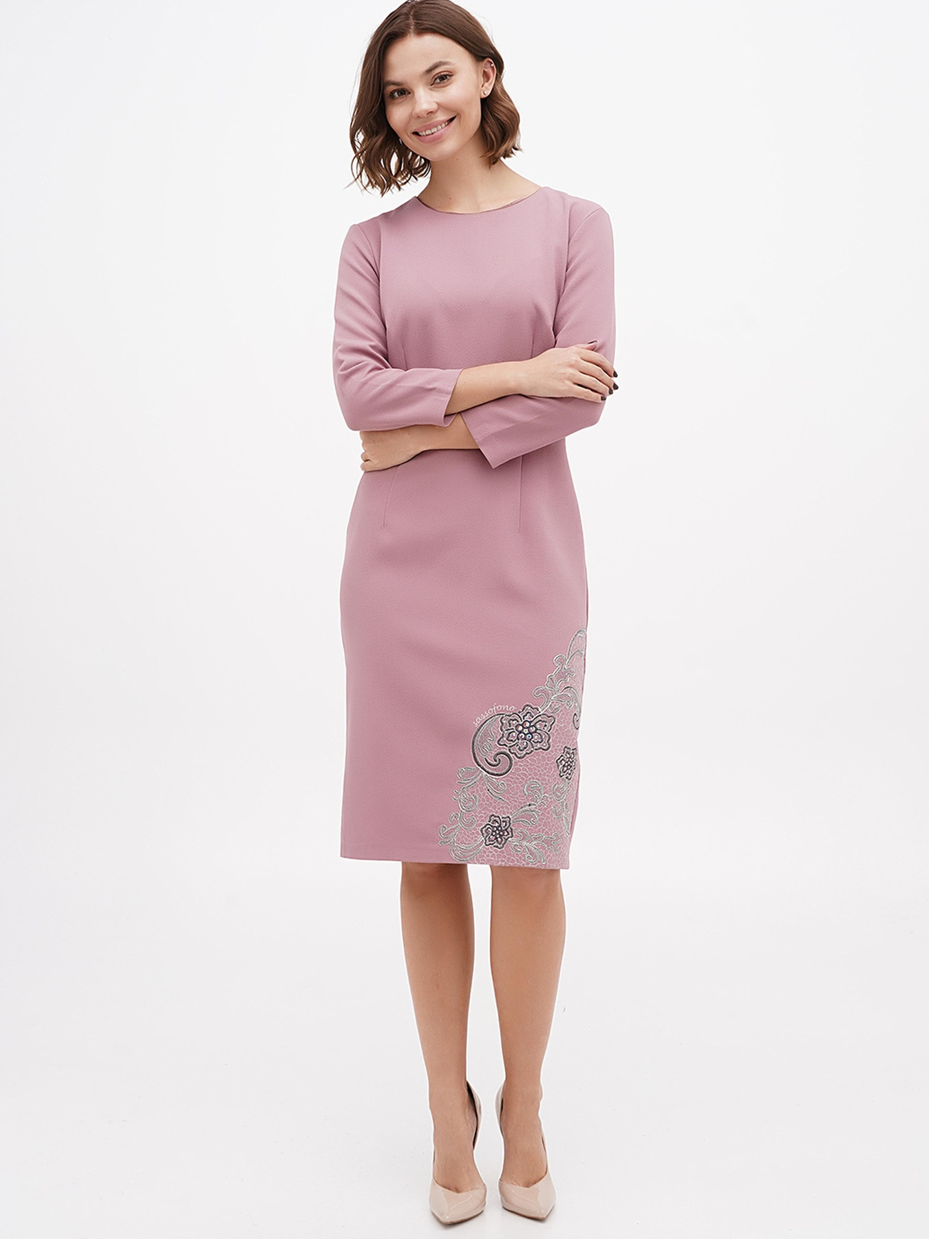 Сукня міді Sassofono модель A271-SF-1359 Фото