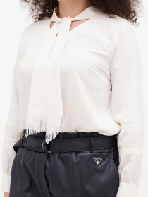 Блуза Sassofono модель A271-SF-1865_белый Фото