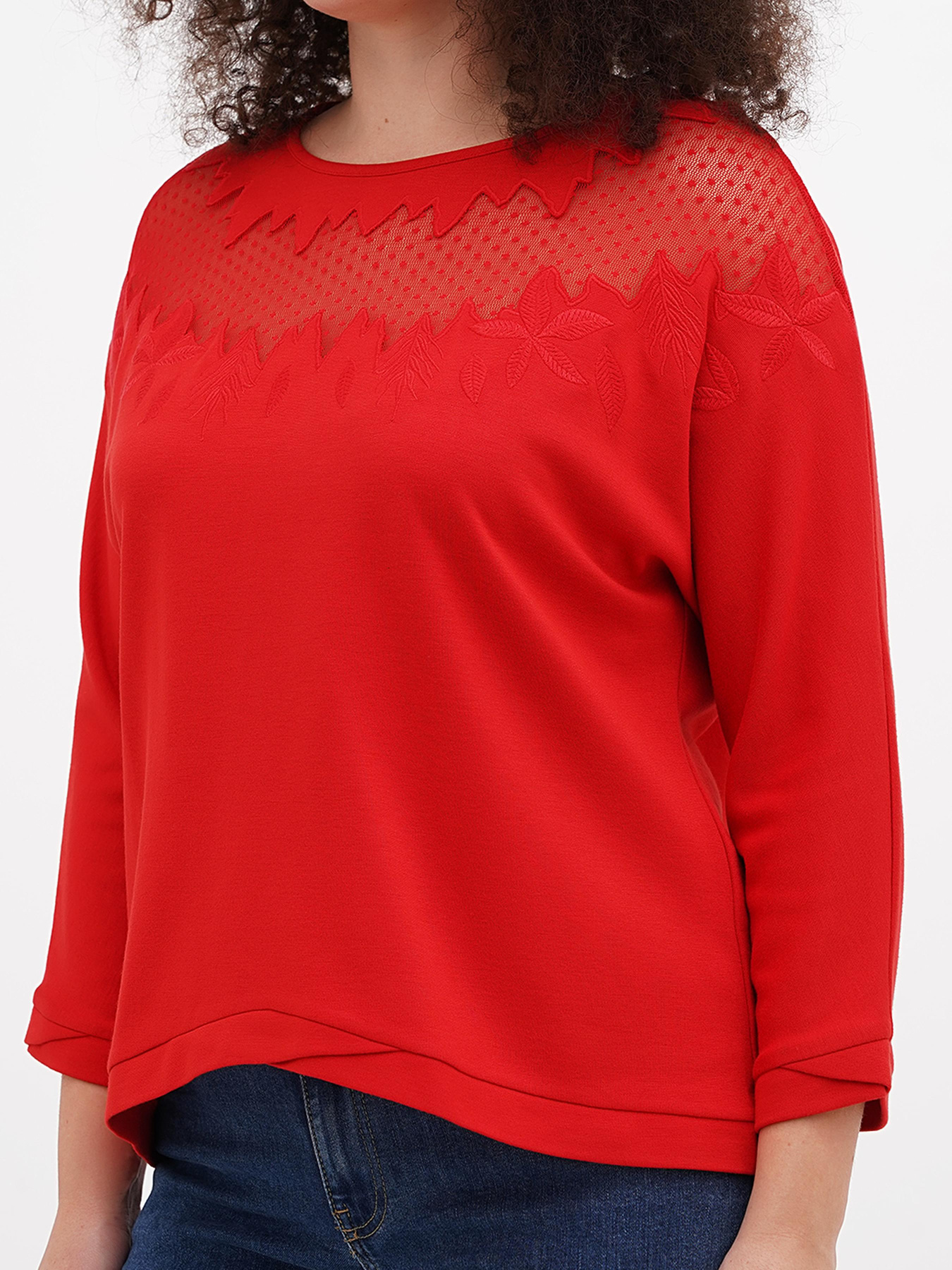 Блуза Sassofono модель A271-SC-3522_краный Фото