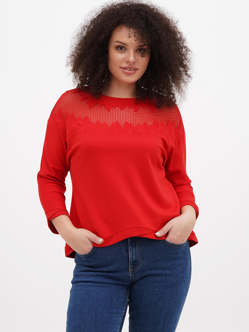 Блуза Sassofono модель A271-SC-3522_краный Фото