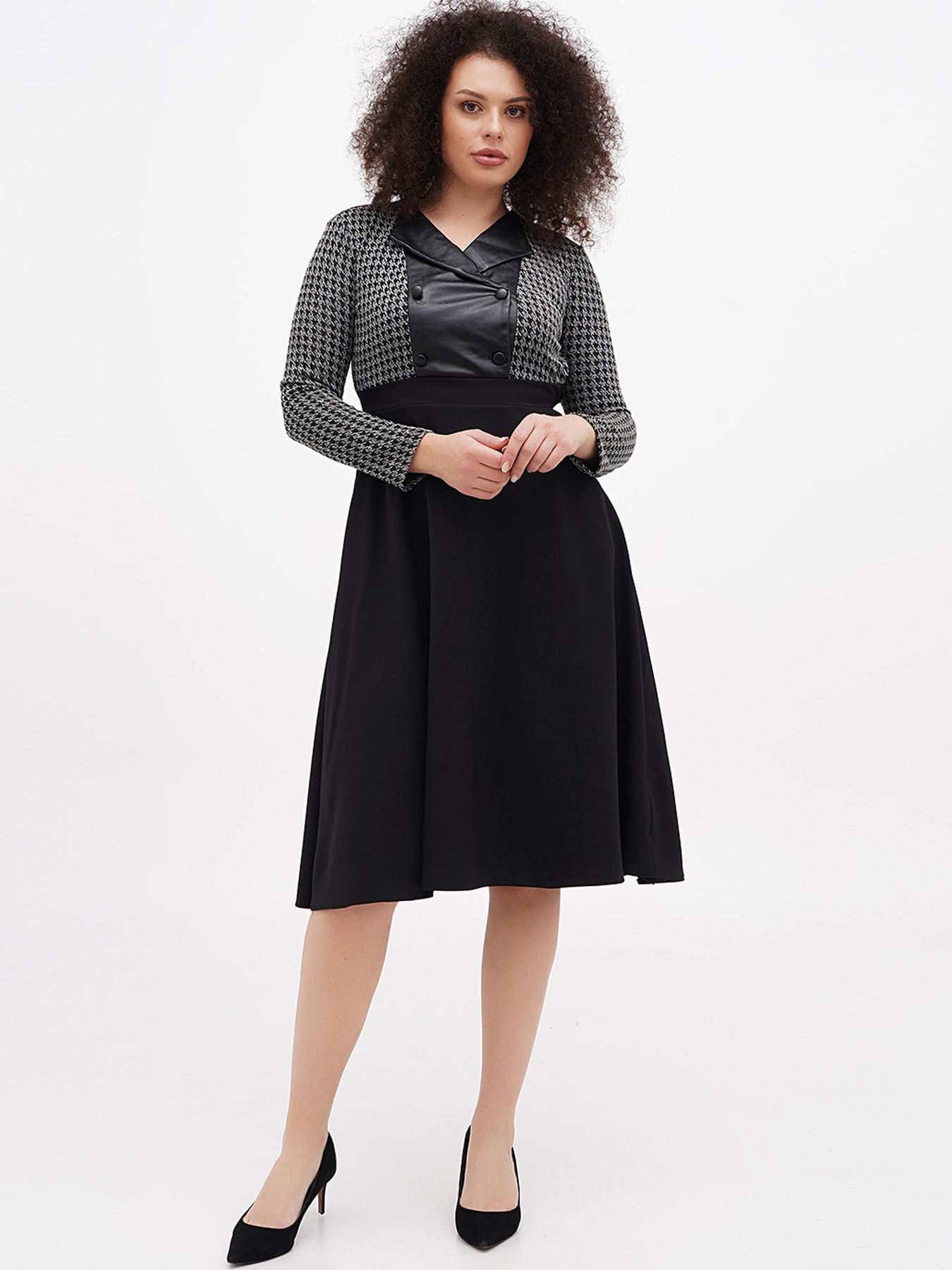 Сукня міді Sassofono модель A271-SC-3492 Фото