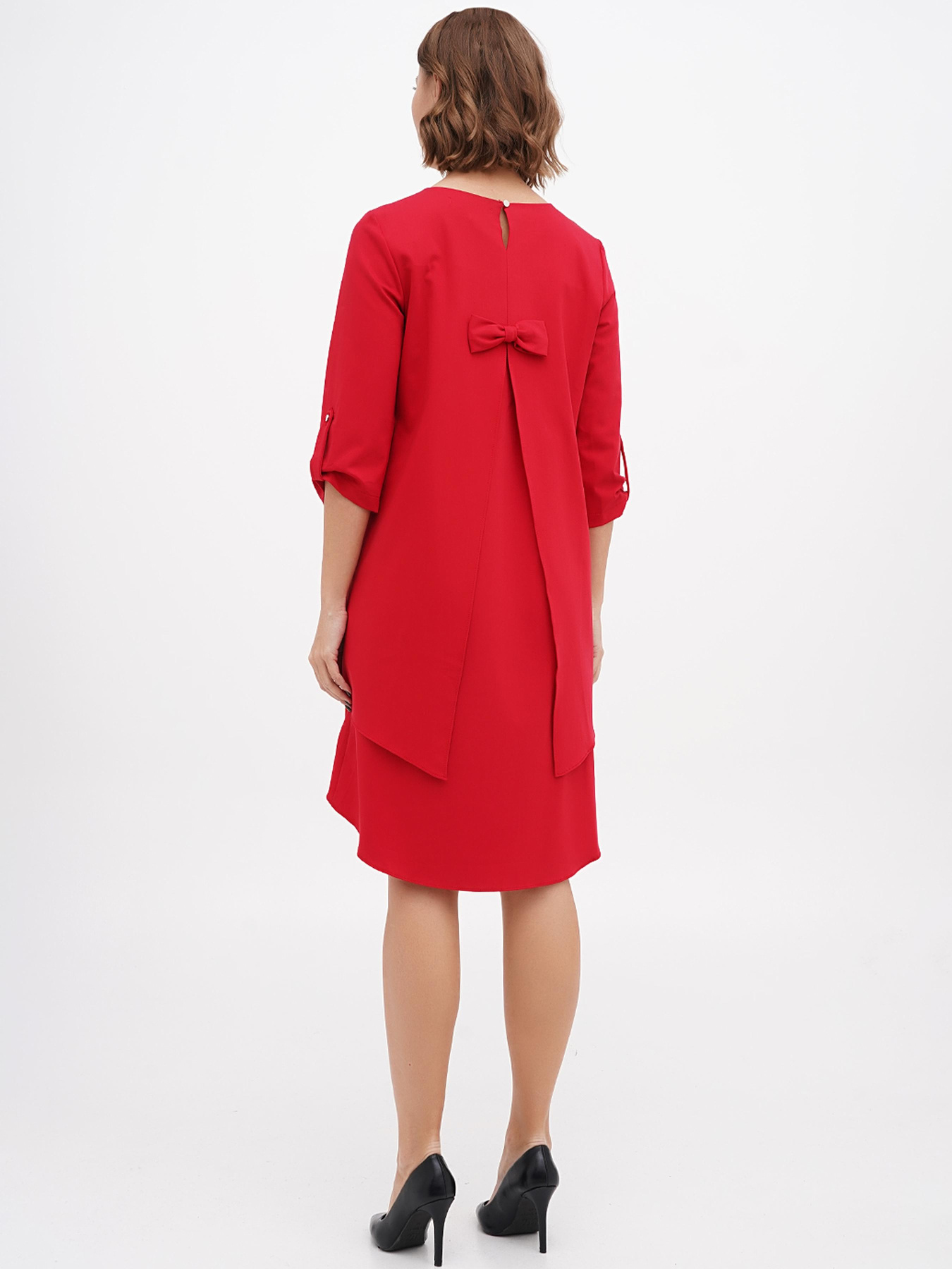 Платье мини Sassofono модель A271-SC-3500_красный Фото