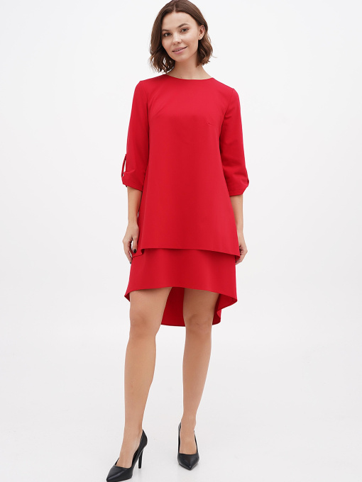 Платье мини Sassofono модель A271-SC-3500_красный Фото