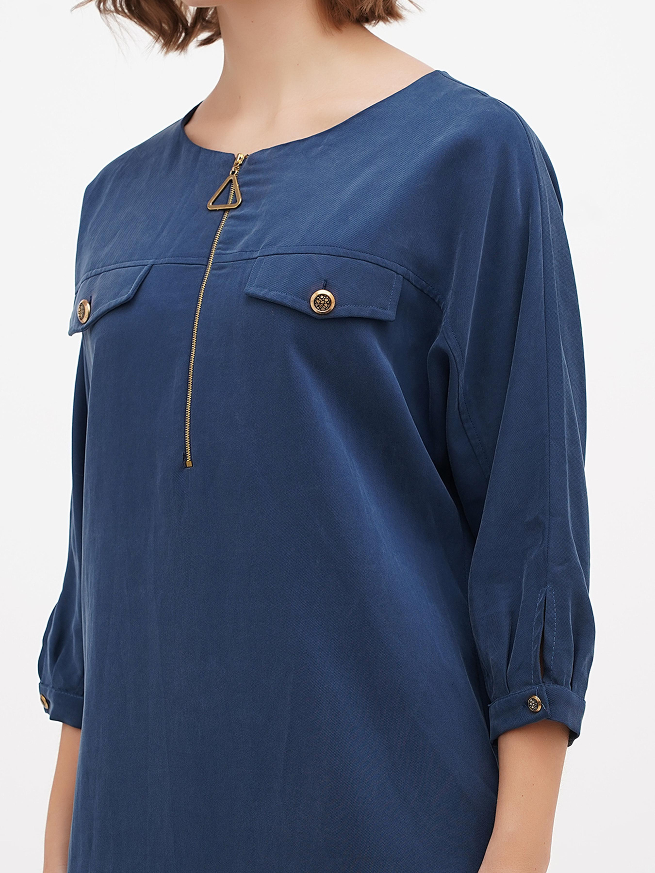 Сукня міні Sassofono модель A271-SC-3505_синий Сукня міні Sassofono модель A271-SC-3505_синий Фото