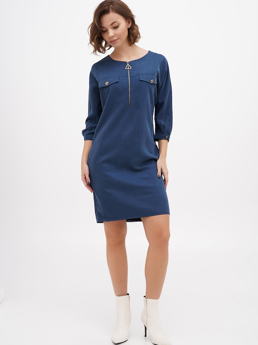 Сукня міні Sassofono модель A271-SC-3505_синий Фото