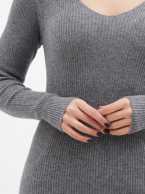 Джемпер Sassofono модель A271-SC-3614_серый Фото