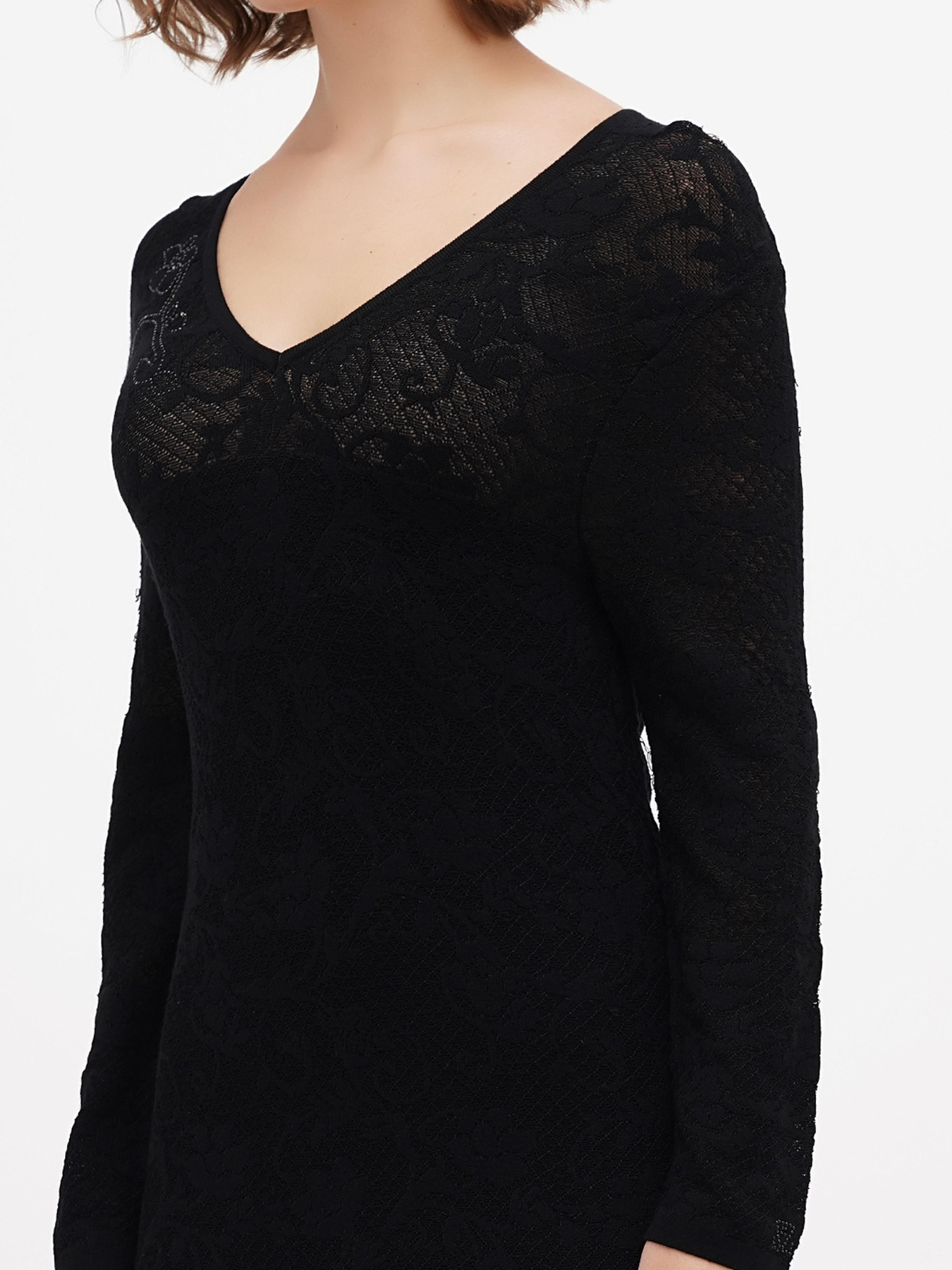 Сукня міді Sassofono модель A271-SF-2546_черный Фото