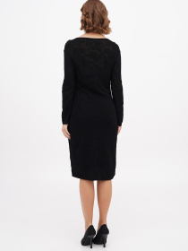 Сукня міді Sassofono модель A271-SF-2546_черный Фото