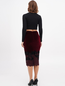 Спідниця міді Sassofono модель A271-SF-2895 Фото