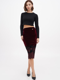 Спідниця міді Sassofono модель A271-SF-2895 Фото