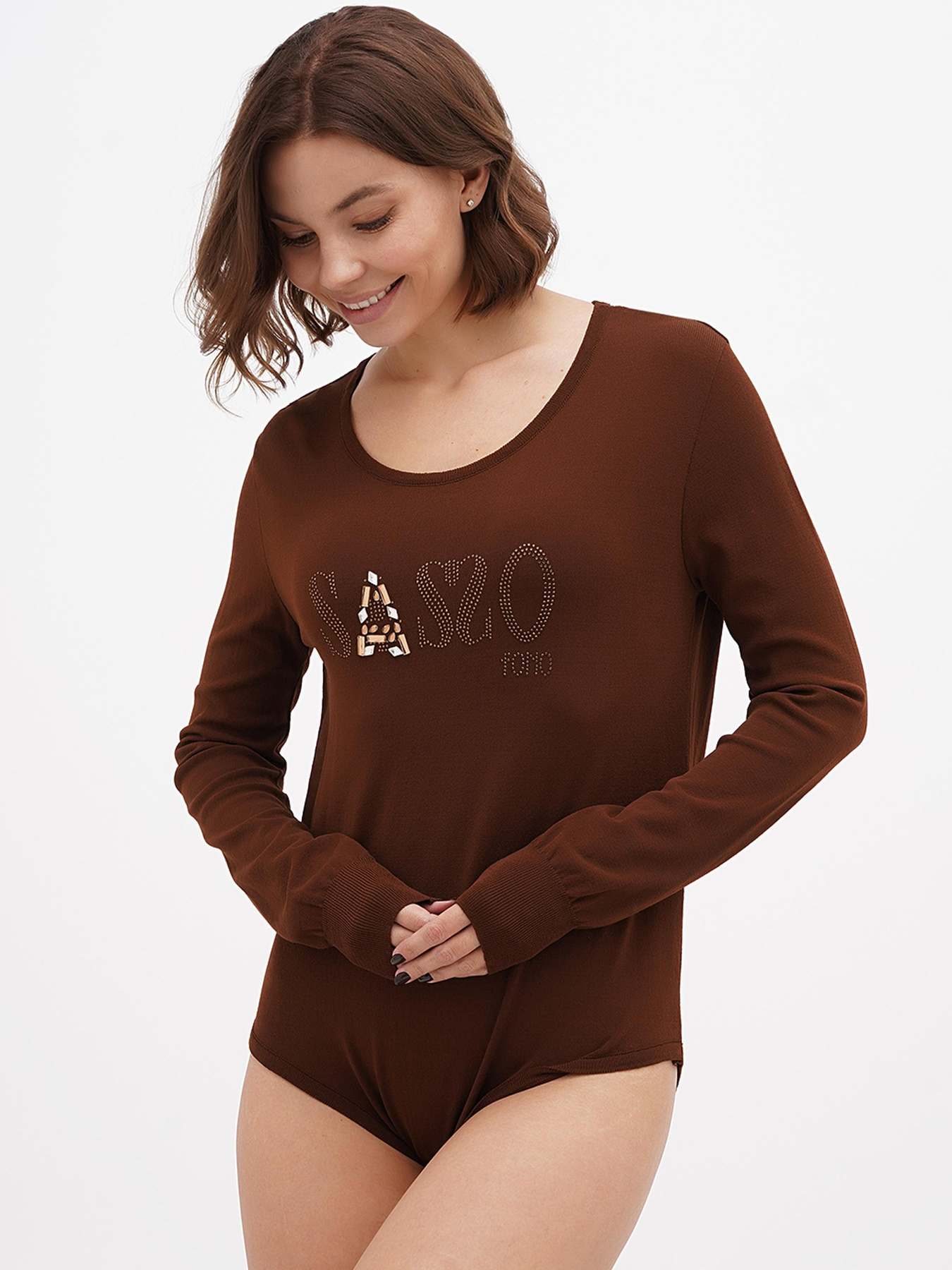 Боді Sassofono модель A271-SF-3590_бордовый Фото