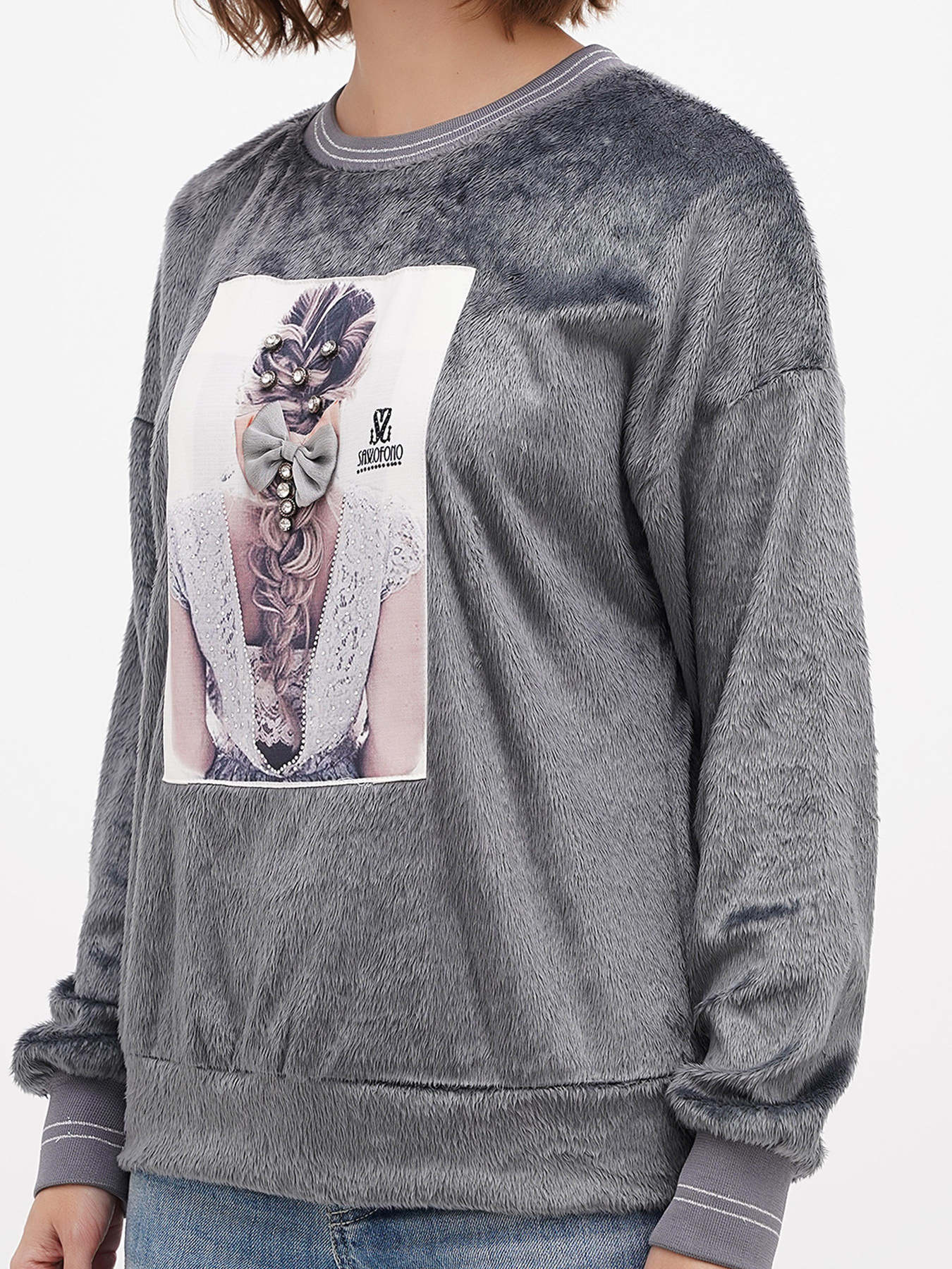 Світшот Sassofono модель A271-SF-3583 Фото