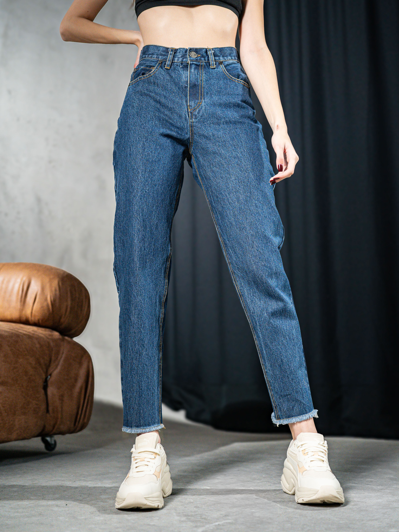 Джинсы мом TeamV модель 173-3 Джинсы мом TeamV модель 173-3 Фото