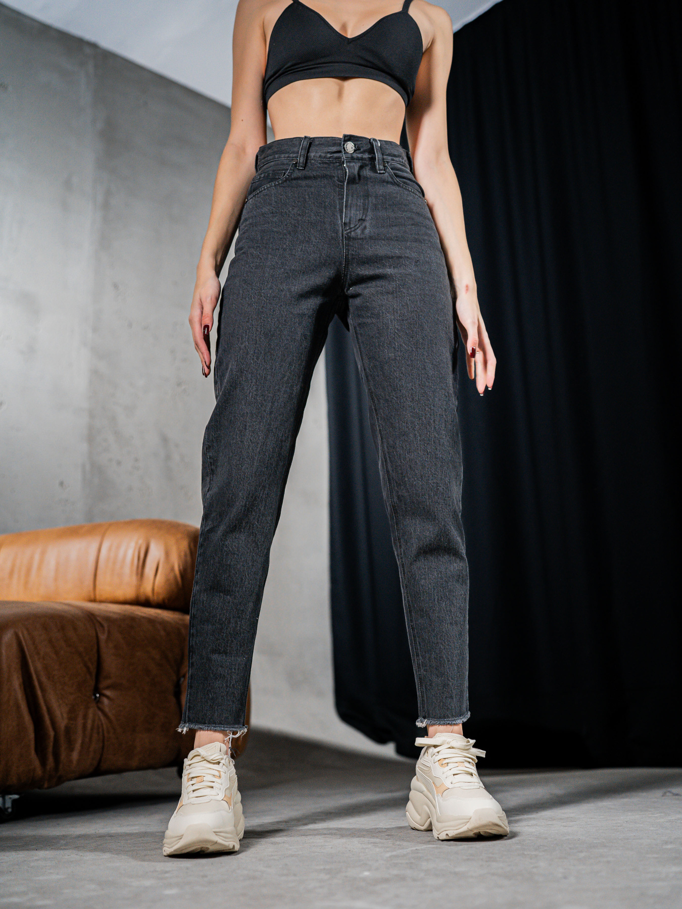 Джинси мом TeamV модель 173-3 Джинси мом TeamV модель 173-3 Фото